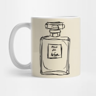 Classic Perfume Bottle Illustration Mug